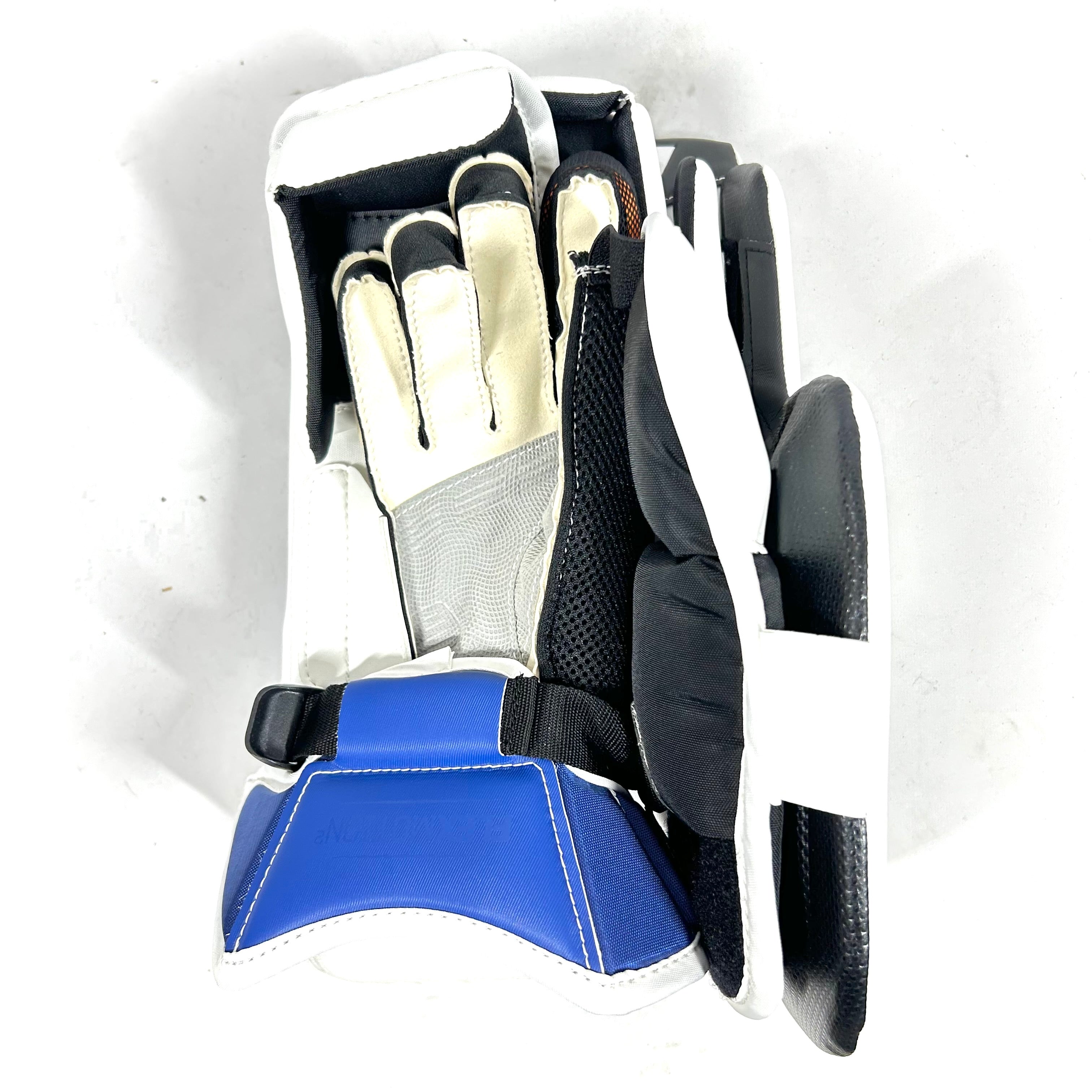 CCM Extreme Flex 6 - Bloqueur de gardien de but Pro Stock (blanc/bleu/noir)